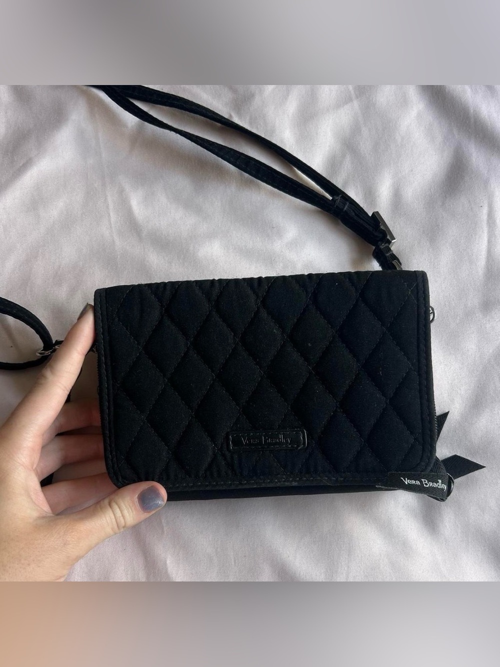 Vera Bradley Black Quilted Crossbody Bag